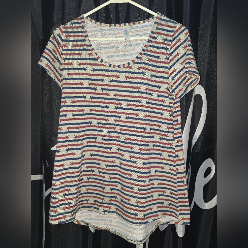 Striped Star Patterned T-Shirt